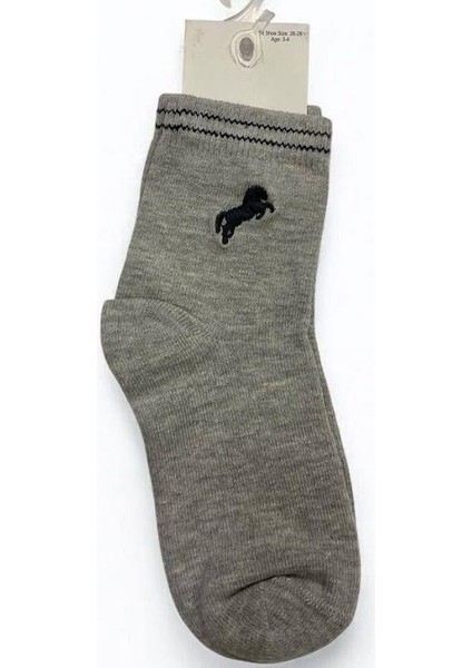 Erkek Çocuk At Işlemeli Soket Çorap fırsatları