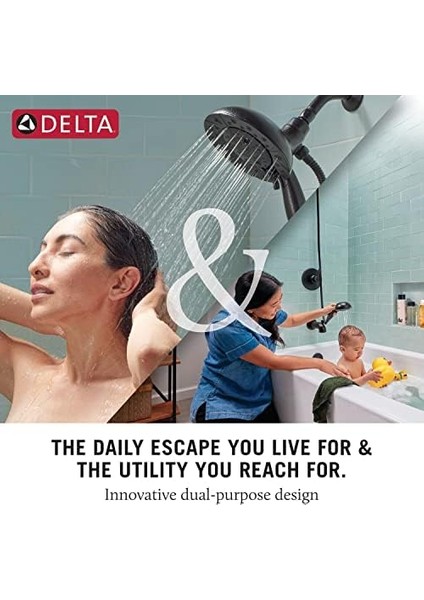 5-Spray Touch-Clean IN2ITION 2'si 1 Arada Hortumlu Çift El Tipi Duş Başlığı, Paslanmaz 58569-SS-PK fiyatları