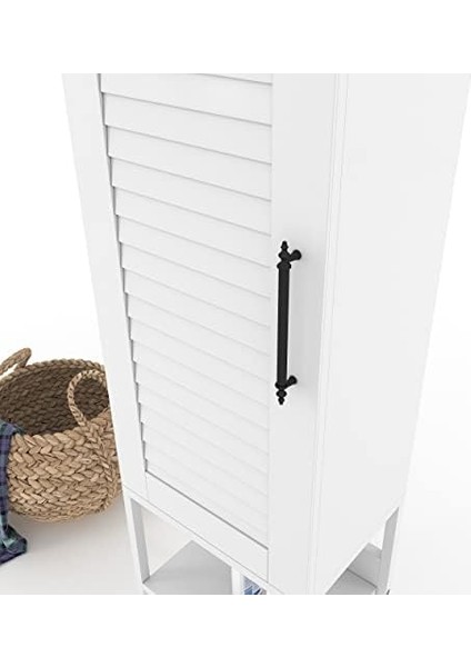 BNY130-BEYAZ Panjur Kapaklı Metal Ayaklı Banyo Dolabı fiyatları