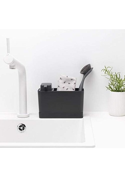 Sabunluk ve Sünger Seti Ikili Koyu Gri 302602 fiyatları