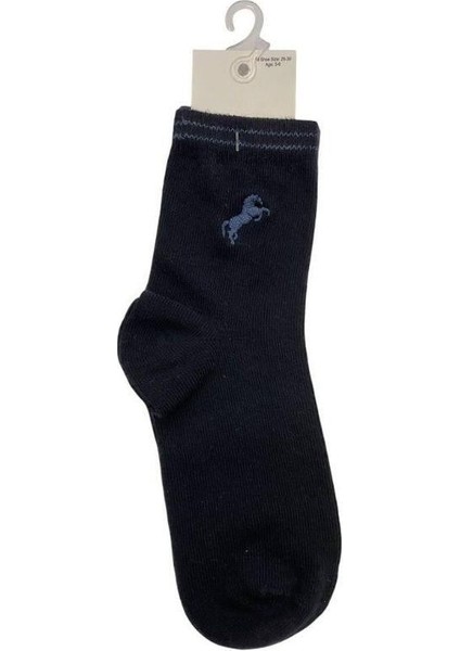 Erkek Çocuk At Işlemeli Soket Çorap modelleri