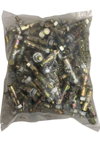 100 Adet Paslanmaz Gömlekli Çelik Dübel 8X75 mm