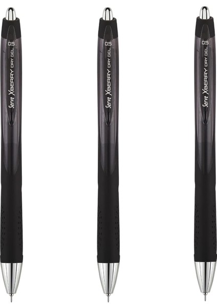 Xberry Jel Kalem 05MM Igne Uc Sıyah 01 3lu Set