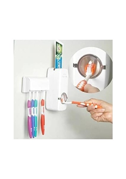 Otomatik Diş Macunu Sıkacağı 5 Adet Fırçalık Seti fiyatları