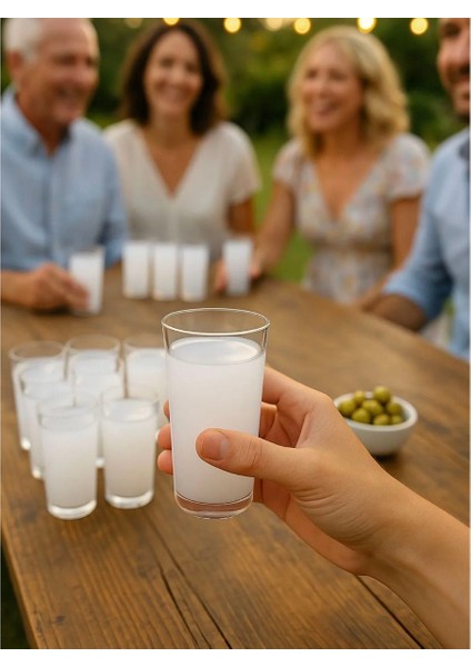 Kristal Rakı Bardağı 175 cc 10'lu Tek Kullanımlık Şeffaf Kokteyl ve Rakı Bardağı fırsatları