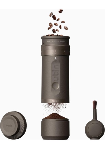 Fino Taşınabilir Elektrikli Kahve Öğütücü 28 Kademeli Paslanmaz Çelik Konik Değirmen
