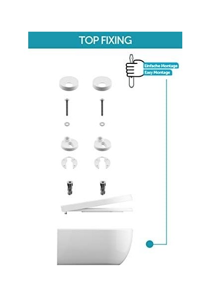 Bagno | Klozet Oturağı, Otomatik Kapanmalı Klozet Kapağı, D/o Şeklinde 2.0, Çıkarılabilir Klozet Kapağı, Beyaz (Junior) modelleri