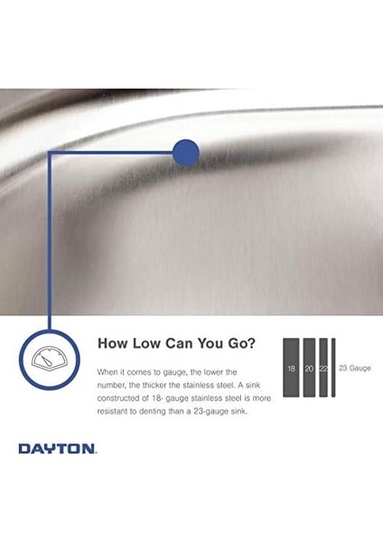 DSEP1515C Dayton Tek Kase Drop-In Paslanmaz Çelik Bar Lavabo + Musluk Kiti fiyatları