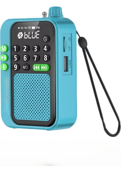 C9 Bluetooth Şarjlı Radyo USB & Tf Kart Okuyucu Deprem Çantasına Uygun Fm Radyo