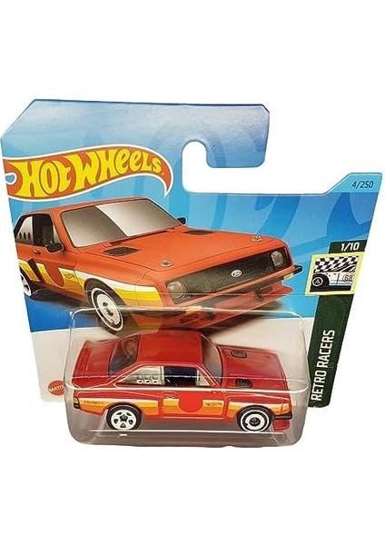 - Ford RS2000 - Retro Racers 1/10 - HKJ77 - Short Card - Kırmızı - Mattel 2023 fiyatları