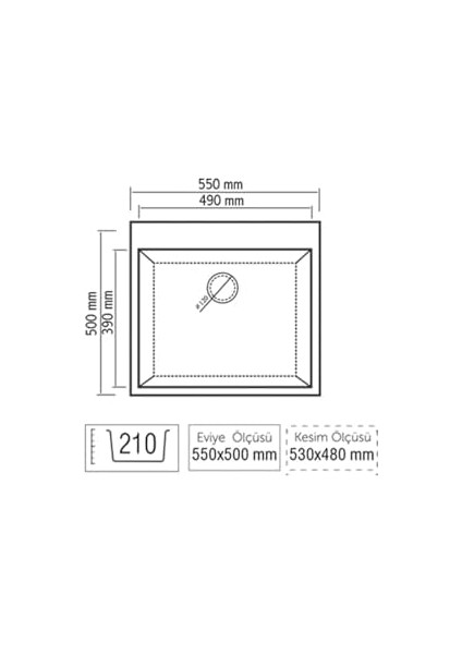 LX-535 Rıva Granit Siyah Eviye fiyatları