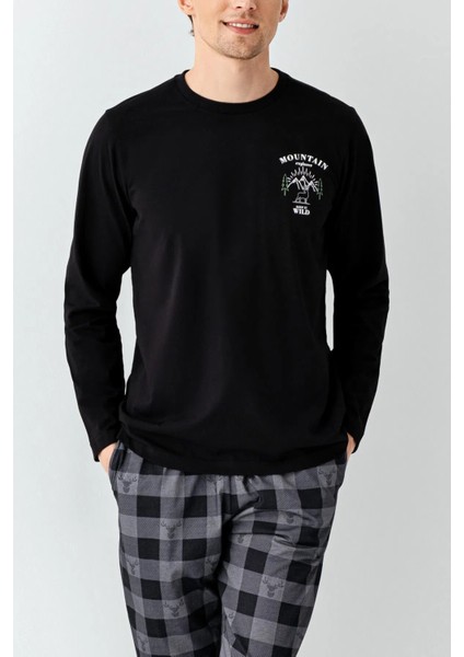 Uzun Kol Ekoseli Erkek Pijama Takım 3501 modelleri