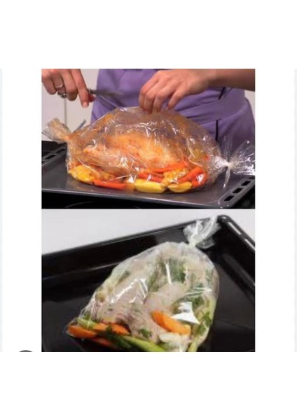 Yanmaz Fırın Torbası 3'lü Tavuk Sebze Pişirme Torbası Fırın Torbası modelleri