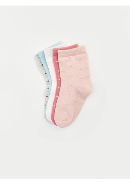 Lcw Baby Baskılı Kız Bebek Soket Çorap 5'li (W5) fiyatları