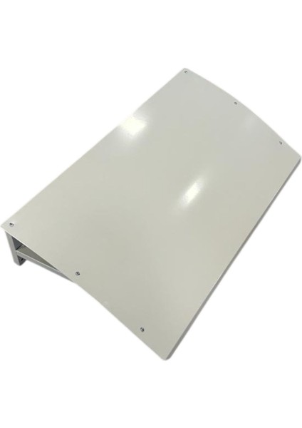 Metal Kapı Pencere Üstü Pratik Sundurma 115 cm x 60 cm x 25 cm Krem Rengi