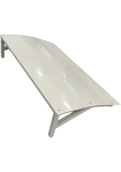 Metal Kapı Pencere Üstü Pratik Sundurma 115 cm x 60 cm x 25 cm Krem Rengi fiyatları