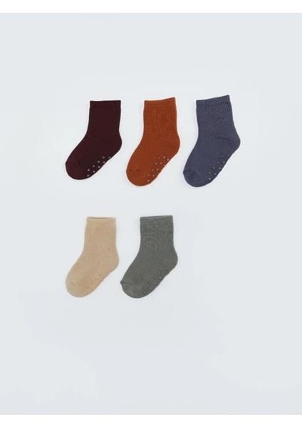 Lcw Kids Basic Erkek Çocuk Soket Çorap 5'li (W5)