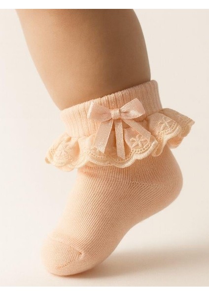 Kız Bebek Pamuklu Dantelli Soket Çorap fiyatları