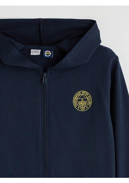 Kapüşonlu Fenerbahçe Baskılı Erkek Çocuk Sweatshirt ve Eşofman Altı 2'li (W5) fırsatları