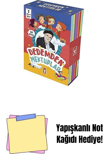 Dedemden Mektuplar Seti (10 Kitap Takım) + Yapışkanlı Not Kağıdı