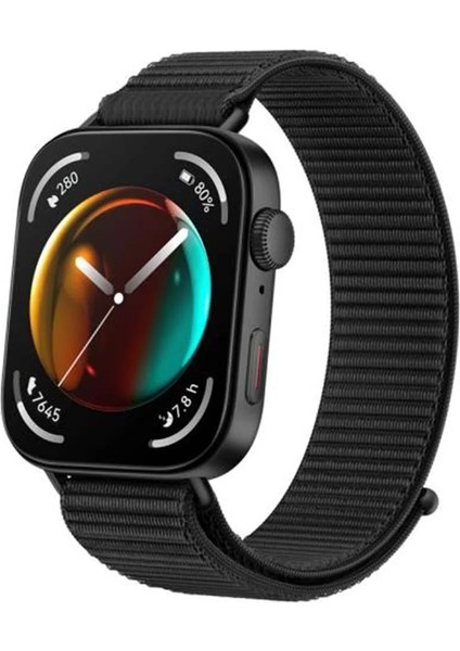Huawei Watch Fit 4 Pro/fit 4/fit 3 Uyumlu Hasır Örgü Dokuma Naylon Spor Kordon Cırtlı Pratik Kayış