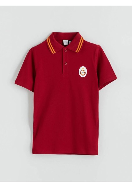 Polo Yaka Galatasaray Baskılı Erkek Çocuk Tişört (W5)