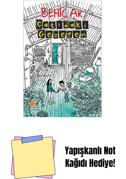 Çatıdaki Gezegen + Yapışkanlı Not Kağıdı