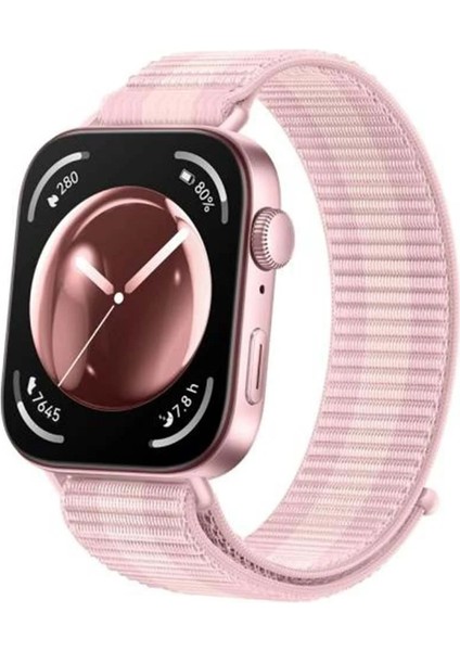 Huawei Watch Fit 4 Pro/fit 4/fit 3 Uyumlu Hasır Örgü Dokuma Naylon Spor Kordon Cırtlı Pratik Kayış