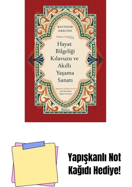 Hayat Bilgeliği Kılavuzu ve Akıllı Yaşama Sanatı (Bez Ciltli) + Yapışkanlı Not Kağıdı