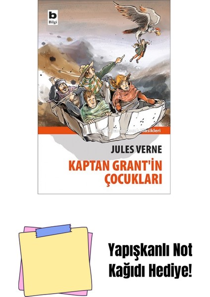 Kaptan Grant'in Çocukları + Yapışkanlı Not Kağıdı