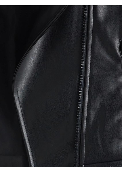 Deri Görünümlü Kız Çocuk Ceket (W5) fiyatları