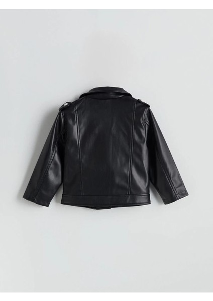 Deri Görünümlü Kız Çocuk Ceket (W5) modelleri