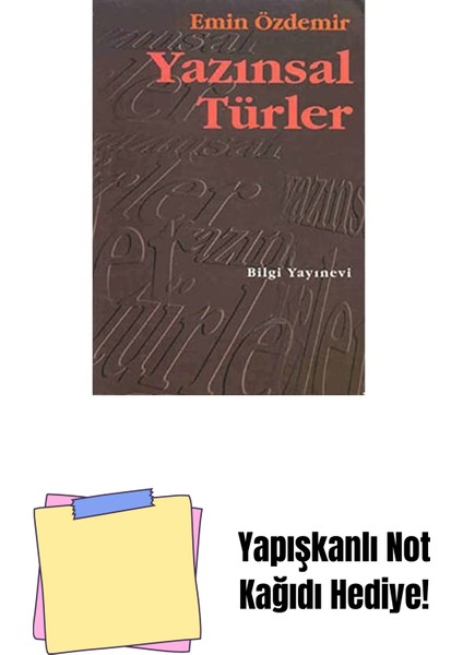 Yazınsal Türler + Yapışkanlı Not Kağıdı