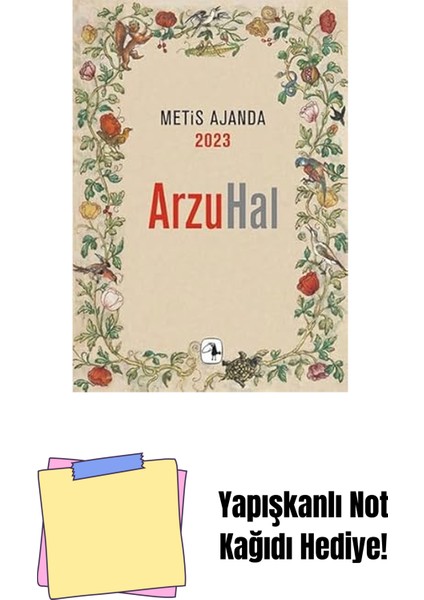 Metis Ajanda 2023: Arzuhal + Yapışkanlı Not Kağıdı