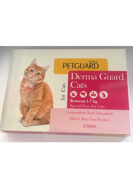 Kedi Dış Etkenlere Karşı Koruma 5X1ML