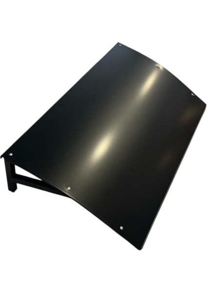 Metal Kapı Pencere Üstü Pratik Sundurma 115 cm x 60 cm x 25 cm Siyah