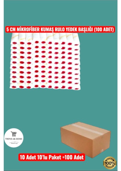 5 cm Mikrofiber Kumaş Parmak Rulo Ye Başlığı (100 Adet)
