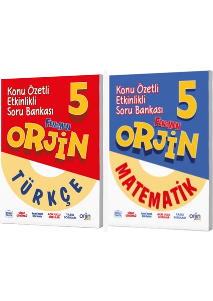 Orjin 5. Sınıf Türkçe & Matematik Soru Bankası