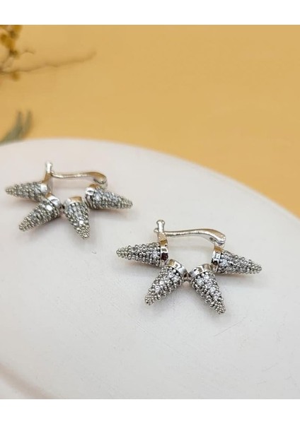 Çivi Model Silver Küpe modelleri