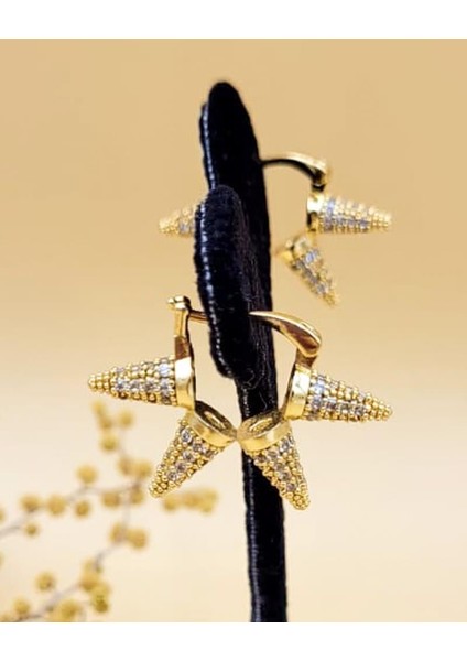 Çivi Model Gold Küpe modelleri