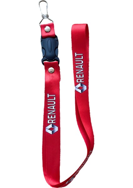 Renault Uyumlu, Kırmızı Renk, Yüksek Kalite Oto Ayna Askısı ve Ayna Ipi