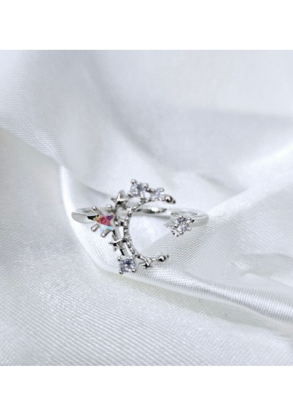 Y2K Ay ve Yıldız Yüzük