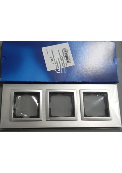 Style Aluminium Sılver Gümüş Üçlü Çerçeve 107-800000-162