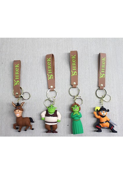 Shrek Karışık Karakterler Silikon Anahtarlık
