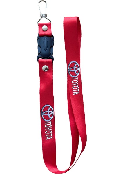 Toyota Uyumlu, Kırmızı Renk, Yüksek Kalite Oto Ayna Askısı ve Ayna Ipi