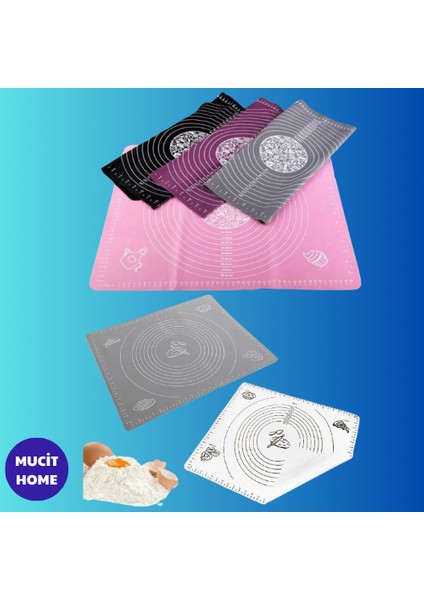 Büyük Silikon Hamur Açma Matı 45X65 - Silikon Hamur Matı