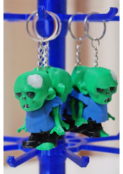 Sevimli Zombi Hediyelik Anahtarlık (Fosforlu)