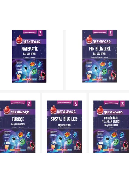 Nartest 7. Sınıf Metaword Tüm Dersler Baş Ucu Kitabı Seti 5 Kitap