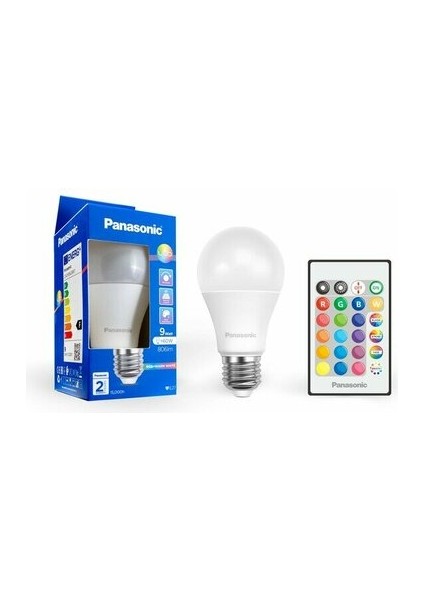 Panasonıc E27 LED Smart Remote Control Lamp 9W Rgb