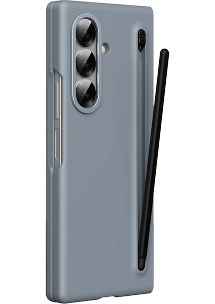 Samsung Galaxy Z Fold 7 Kılıf S Pen Kalem Bölmeli Yuvalı Clasic Titanyum Renkli Premium Sert Kapak fiyatları